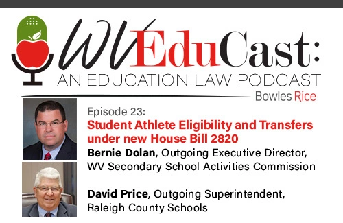 WVEduCast Episode 23:  Student Athlete Eligibility and Transfers under new House Bill 2820